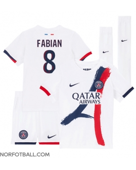 Billige Fotballdrakt Paris Saint-Germain Fabian Ruiz #8 Replika Bortedraktsett Barn 2024-25 Kortermet (med bukser)